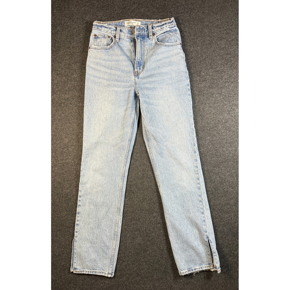 Abercrombie & Fitch Womens Jeans Blue 25 | 00 90s Straight Ultra High Rise Denim